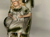 Koppel vintage beeldjes in porselein - afbeelding 2 van  9