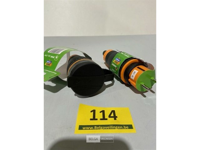 Koppelstekker + stekker waterdicht ip44 - afbeelding 2 van  3