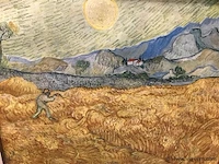 “korenveld met maaier” kopie van gogh - afbeelding 2 van  4