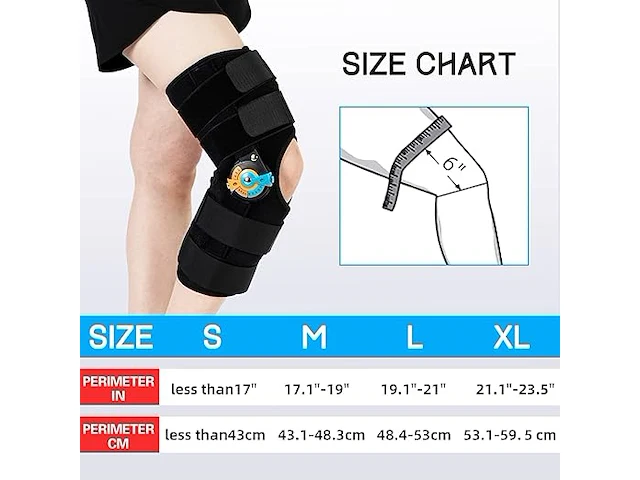 Korte knieorthese (xl) - afbeelding 2 van  4