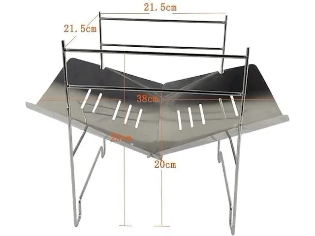 Kosmosta draagbaar kampvuur/grill - afbeelding 2 van  3