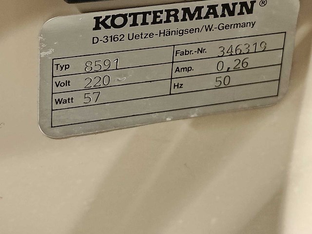 Kötterman 8591 laboratoriumafzuigkap - afbeelding 6 van  6