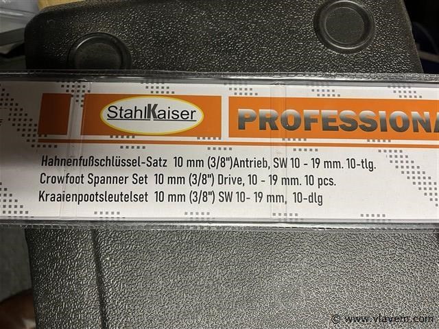 Kraaienpootsleutel set 10-19mm - afbeelding 3 van  3