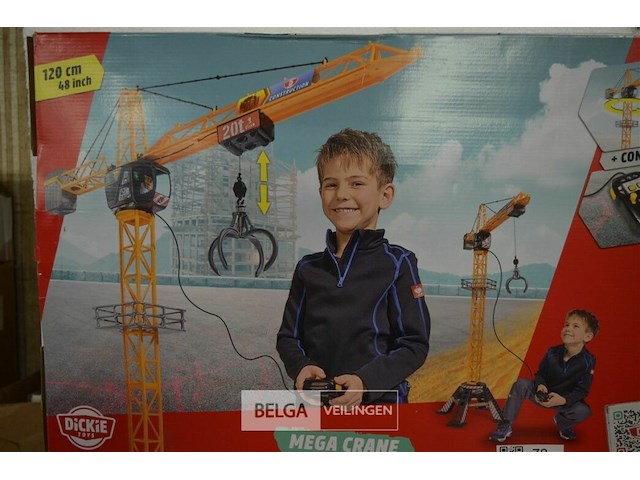 Kraan met controller dickie toys - afbeelding 2 van  3