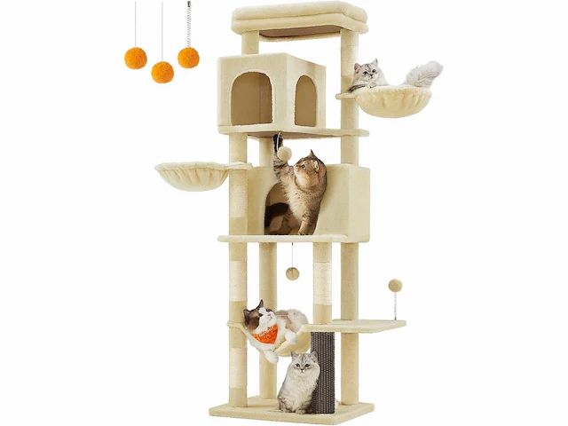 Krabpaal - 175 cm - zand beige - afbeelding 2 van  5