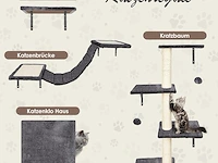 Krabpaal + wand klimelementen katten - afbeelding 2 van  5