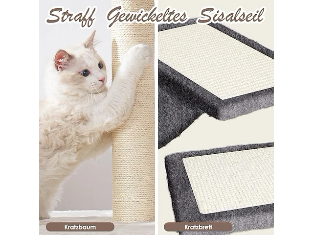 Krabpaal + wand klimelementen katten - afbeelding 4 van  5