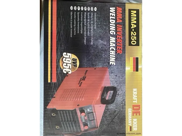 Kraftdekker mma-250 lasapparaat inverter - afbeelding 1 van  2