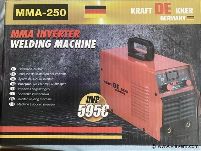 Kraftdekker mma-250 lasapparaat inverter - afbeelding 1 van  2