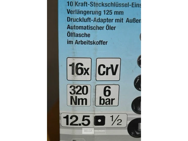 Kraftman slagschroefmachine op lucht1/2 + doppenset - afbeelding 6 van  6