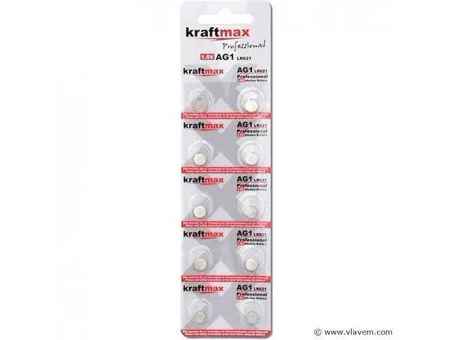 Kraftmax ag1 lr621 1.5v 200 batterijen - afbeelding 1 van  1