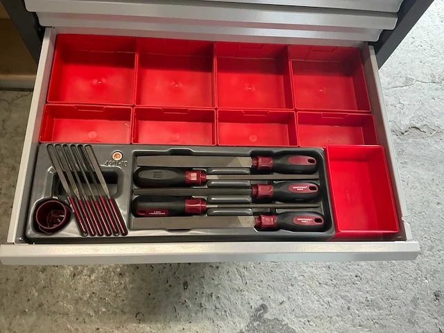 Kraftwerk bt700s 7-laden gereedschapswagen - afbeelding 8 van  9