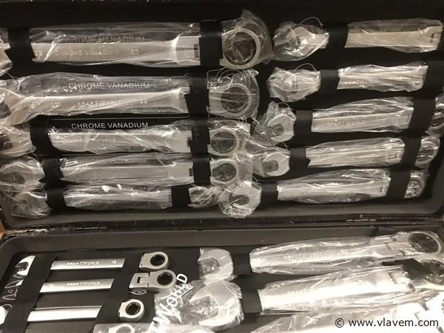 Kraftworld 22 delige ring ratelset met flexibele kop - afbeelding 2 van  5