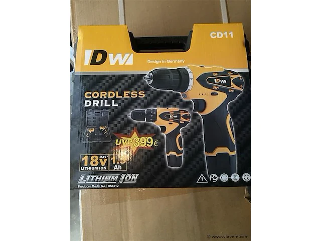 Kraftworld draadloze schroevendraaierset 18v lithium - afbeelding 5 van  6