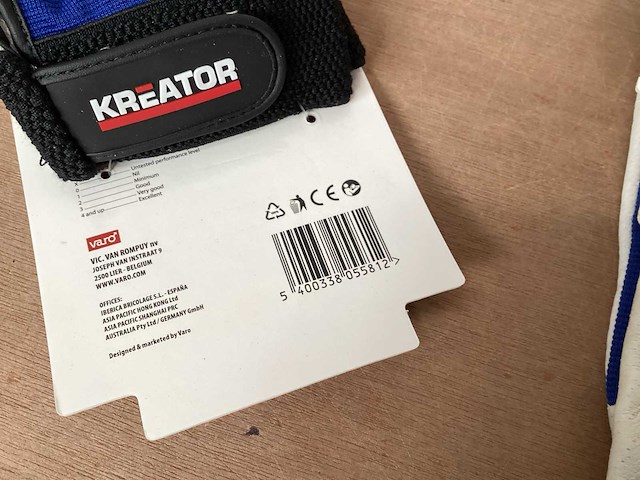 Kreator - krtw003xxl - technische werkhandschoen, leer, zware kwaliteit, maat 11 (60x) - afbeelding 5 van  5