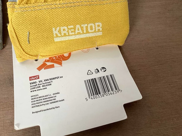 Kreator krtk002 werkhandschoenen voor kinderen, leer (36x) - afbeelding 4 van  4