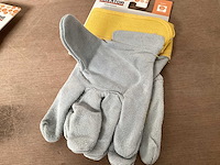 Kreator krtk003 werkhandschoenen voor kinderen, leer (36x) - afbeelding 3 van  4