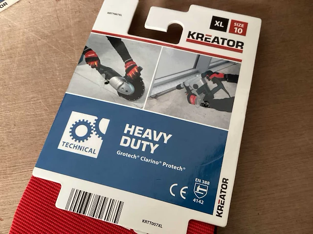 Kreator krtt007xl werkhandschoenen heavy duty, maat 10 (24x) - afbeelding 3 van  5