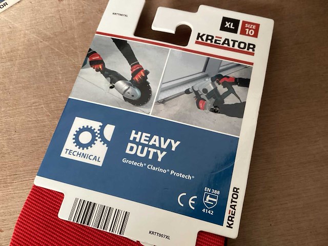 Kreator krtt007xl werkhandschoenen heavy duty, maat 10 (24x) - afbeelding 3 van  5