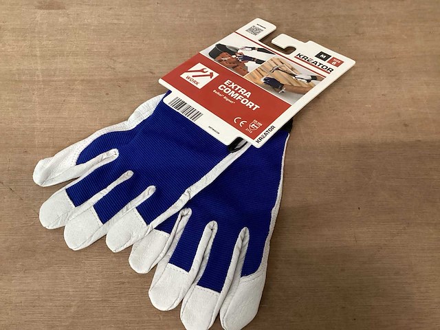 Kreator krtw003m technische werkhandschoen, leer, zware kwaliteit, maat 8 (60x) - afbeelding 1 van  5