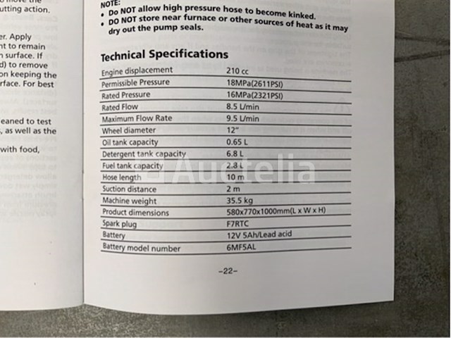 Kremer kr-170b hogedrukreiniger - afbeelding 18 van  18