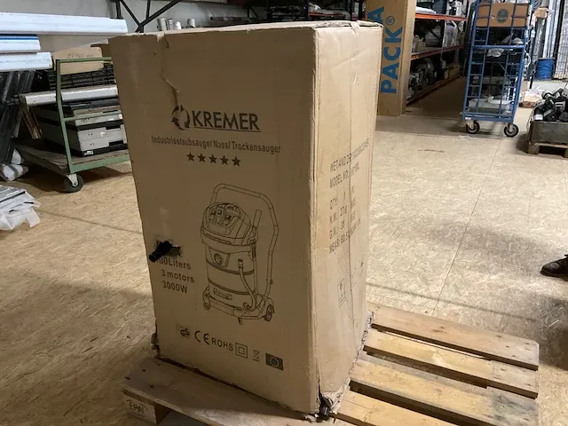 Kremer kr100l industriële stofzuiger - afbeelding 2 van  10