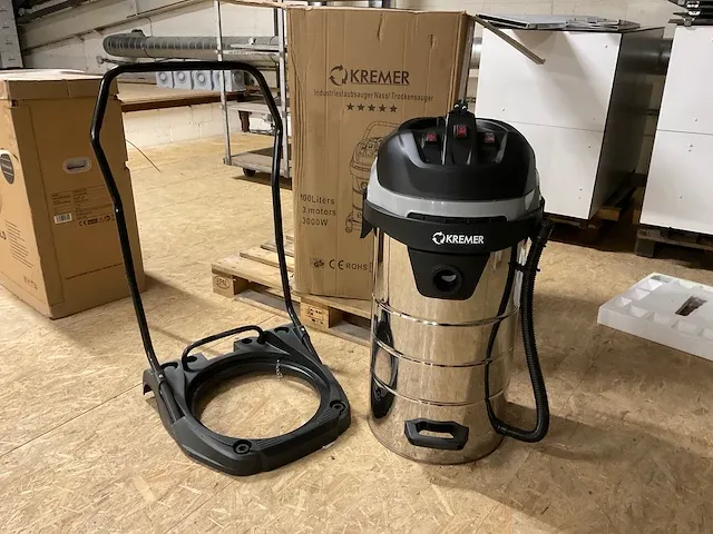 Kremer kr100l industriële stofzuiger - afbeelding 3 van  10