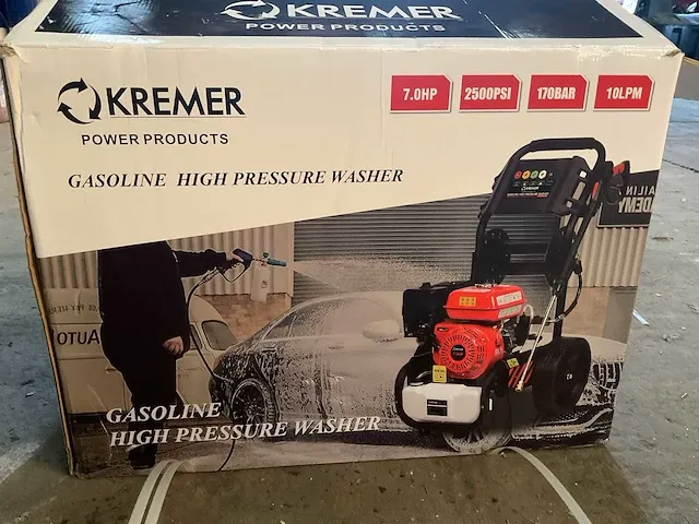 Kremer kr200h hogedrukreiniger benzine - afbeelding 1 van  3