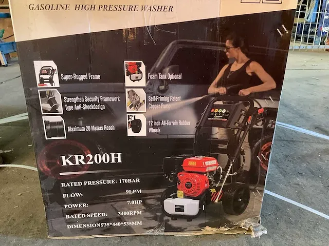 Kremer kr200h hogedrukreiniger benzine - afbeelding 2 van  3