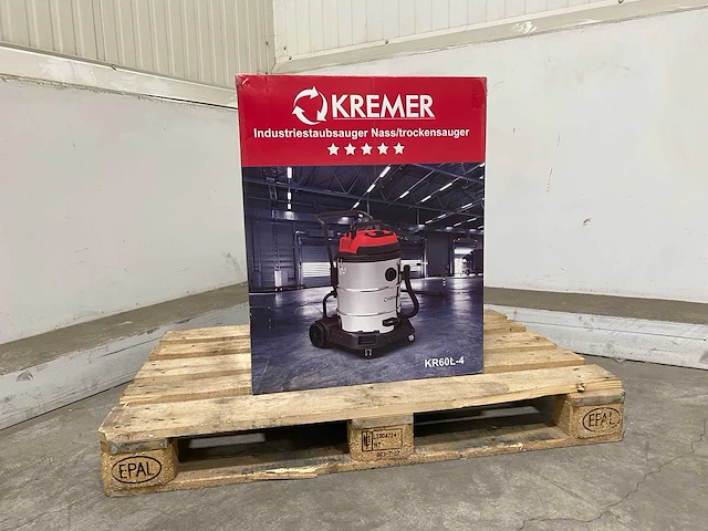 Kremer kr60l-4 industriële nat/droog stofzuiger - afbeelding 9 van  17