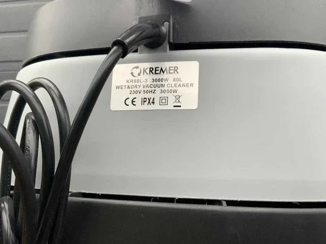 Kremer kr80l-3 nat/droog stofzuiger - afbeelding 9 van  9