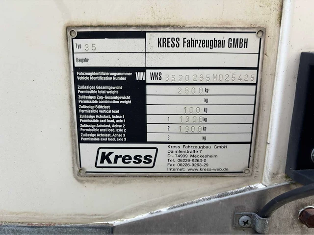 Kress 35 koelaanhangwagen - afbeelding 5 van  7