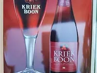 Kriek boon & oude geuze boon origineel reclameborden metaal 2 stuks - afbeelding 3 van  5