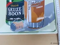 Kriek boon & oude geuze boon origineel reclameborden metaal 2 stuks - afbeelding 4 van  5