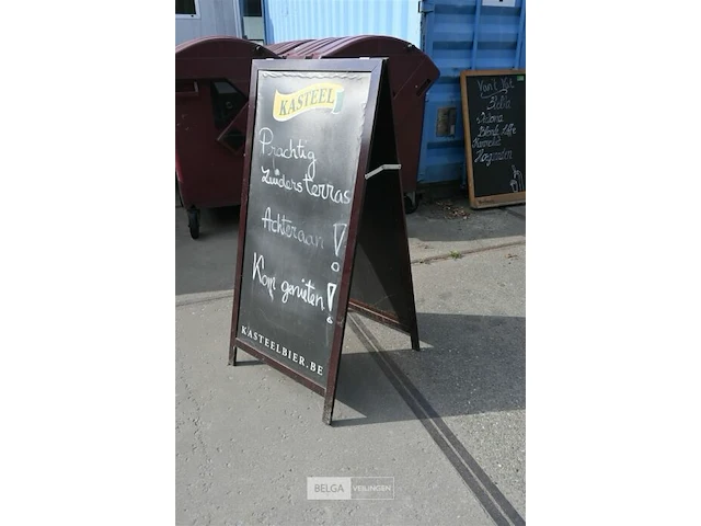 Krijtbord dubbel - afbeelding 1 van  5