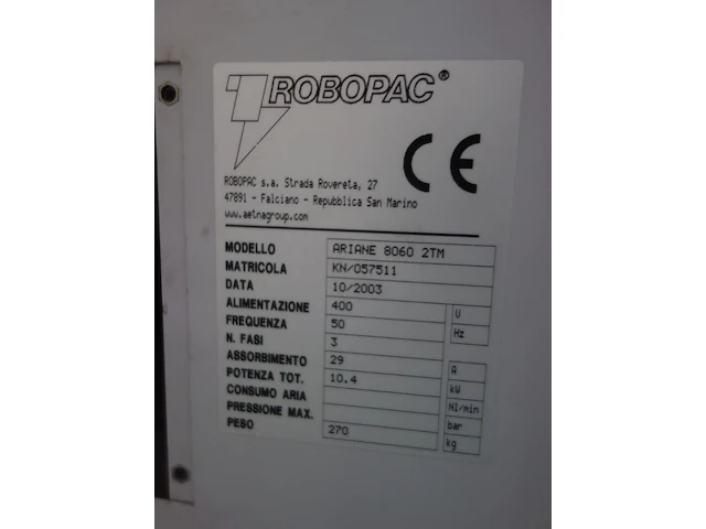 Krimpfoliemachine robopac - afbeelding 7 van  7