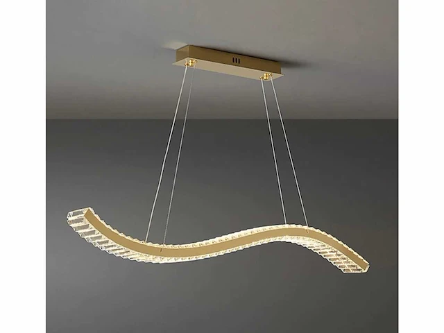 Kristallen hanglamp met golvend design - afbeelding 1 van  2