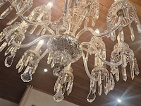 Kristallen luster 12 lichtpunten ø 70cm hanghoogte 85cm - afbeelding 4 van  6