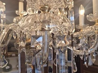 Kristallen luster 12 lichtpunten ø 70cm hanghoogte 85cm - afbeelding 5 van  6