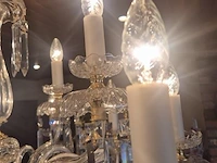 Kristallen luster 12 lichtpunten ø 70cm hanghoogte 85cm - afbeelding 6 van  6