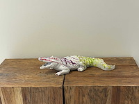Krokodil wit splash l44cm - afbeelding 2 van  2