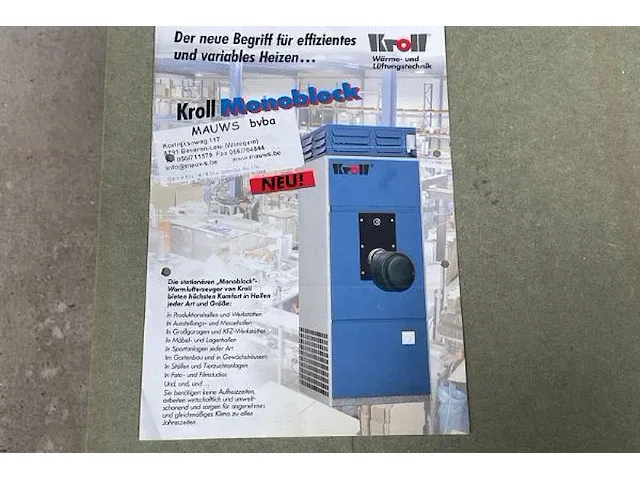 Kroll monoblock mazoutbrander warm/koud - afbeelding 7 van  8