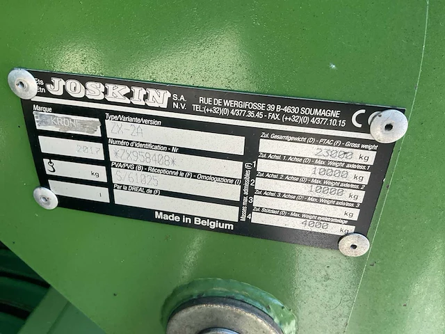 Krone - zx430gl / zx-2a - opraapwagen - afbeelding 32 van  38