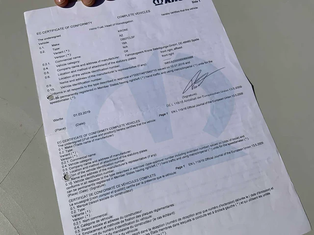 Krone az getrokken container aanhangwagen - afbeelding 4 van  13