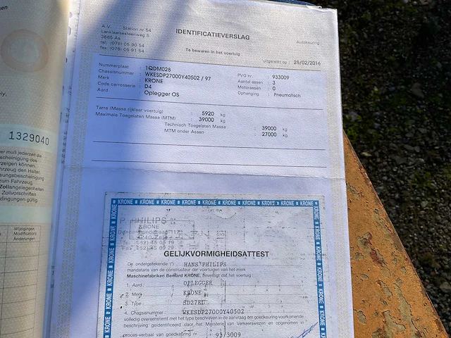 Krone sd27el oplegger - afbeelding 12 van  13