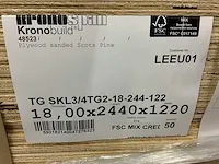 Kronobuild underlayment 2440x1220x18mm (50x) - afbeelding 3 van  9