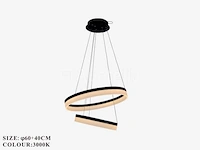 Kroonluchters led - 3 kleuren - afstandsbediening - dimbaar - art.nr. (p7061/40+60) - afbeelding 1 van  4