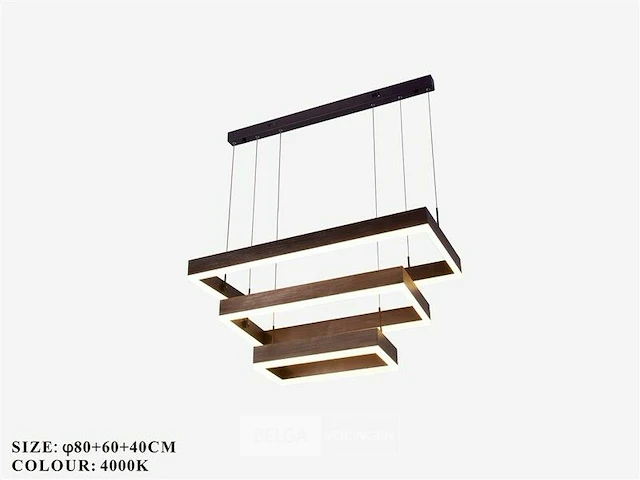 Kroonluchters led - 3 kleuren - afstandsbediening - dimbaar - art.nr. (p7067/3) - afbeelding 1 van  5