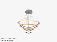 Kroonluchters led - 3 kleuren - afstandsbediening - dimbaar - art.nr. (p7068/84+64+43+25) - afbeelding 2 van  4