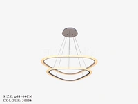 Kroonluchters led - 3 kleuren - afstandsbediening - dimbaar - art.nr. (p7068/84+64) - afbeelding 1 van  4